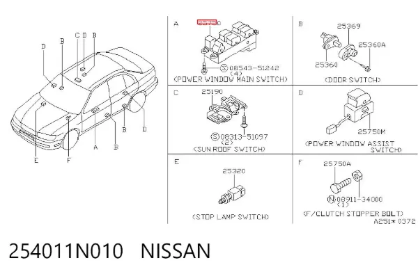  254011N010 Nissan/Infiniti
