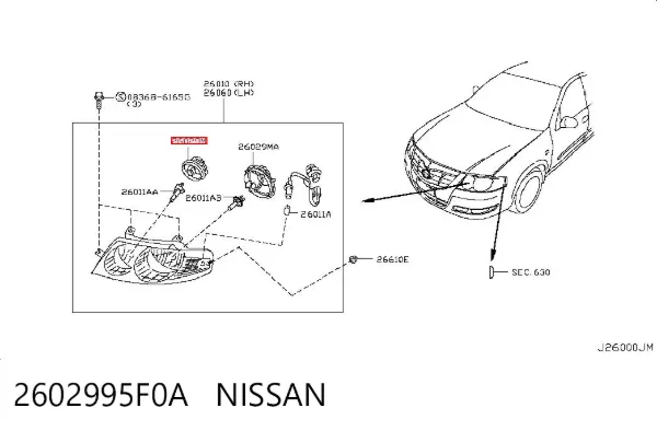  2602995F0A Nissan/Infiniti