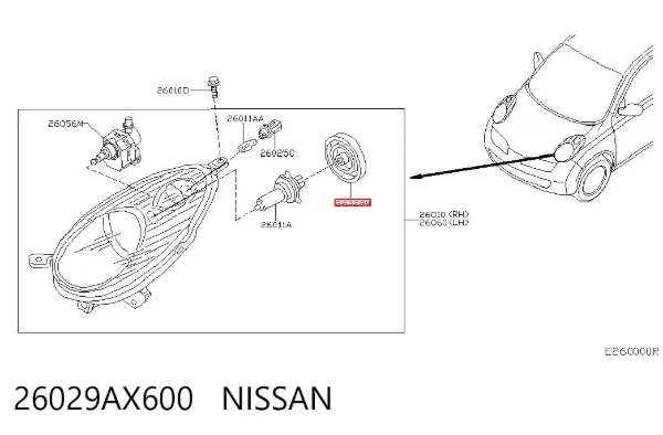  26029AX600 Nissan/Infiniti