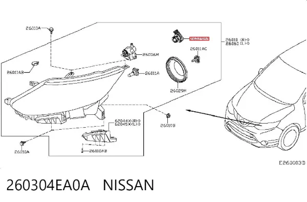  260304EA0A Nissan/Infiniti