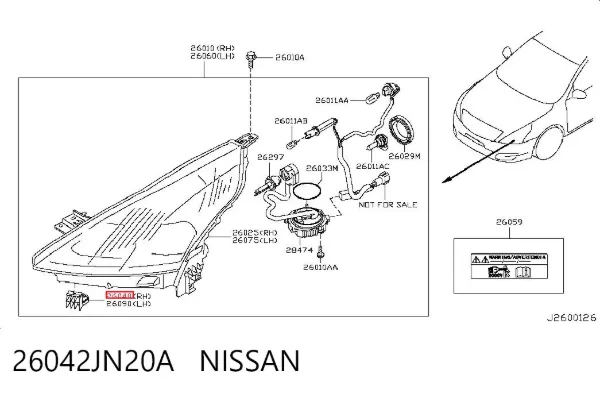  26042JN20A Nissan/Infiniti