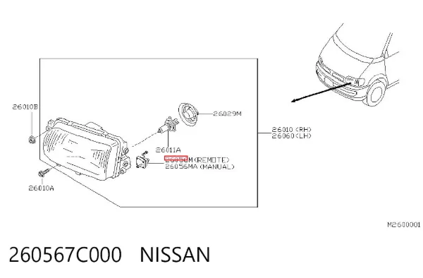 Коректор фар Nissan Serena C23
