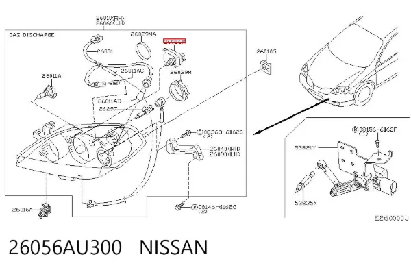 Коректор фар Nissan Navara NP300 III