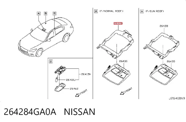  264284GA0A Nissan/Infiniti