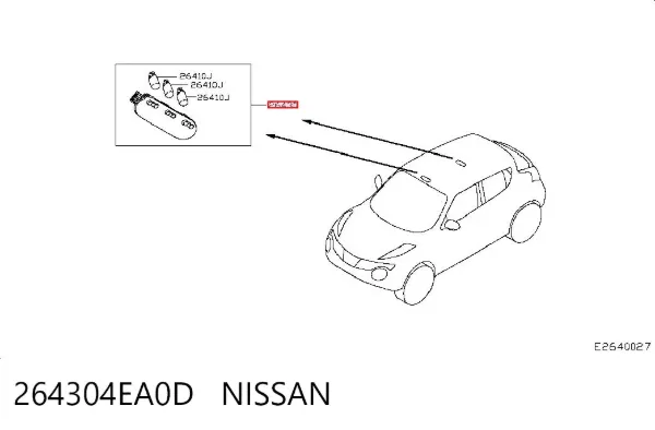  264304EA0D Nissan/Infiniti