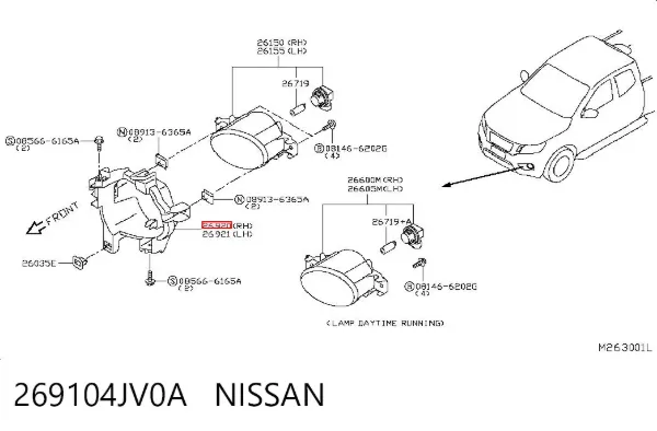  269104JV0A Nissan/Infiniti