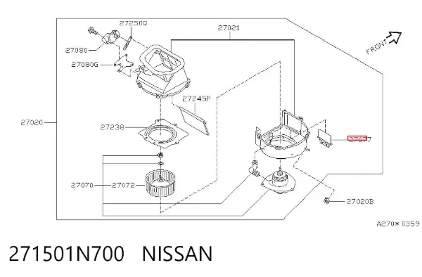  271501N700 Nissan/Infiniti