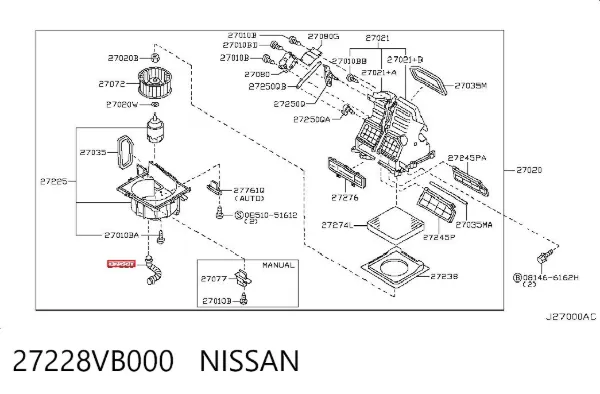  27228VB000 Nissan/Infiniti