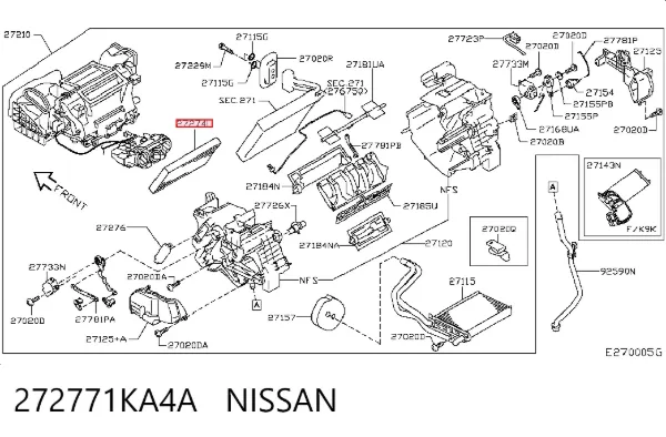 Фільтр салону 272771KA4A Nissan/Infiniti
