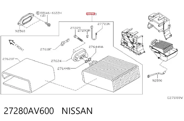 Випаровувач кондиціонера Nissan Almera II