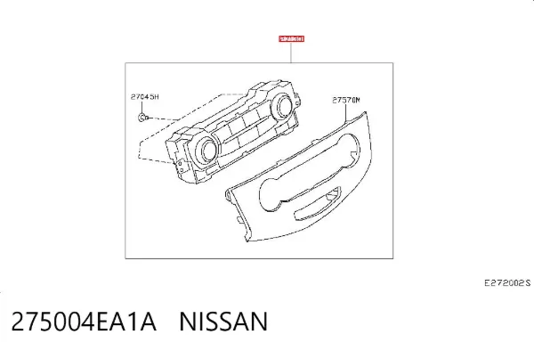 Блок управління кондиціонером 275004EA1A Nissan/Infiniti