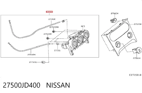 Блок управління кондиціонером Nissan Qashqai +2 I