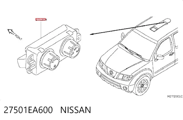 Блок управління кондиціонером Nissan Navara NP300 III