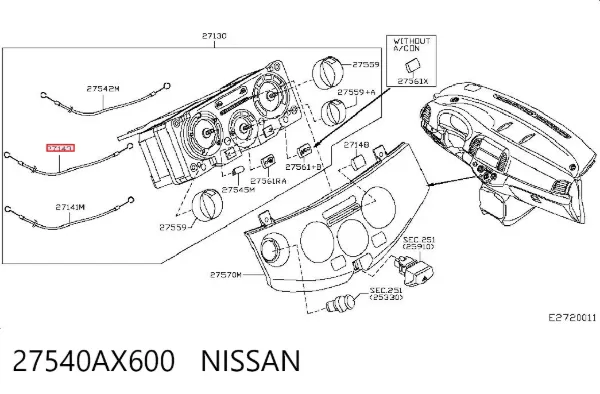  27540AX600 Nissan/Infiniti