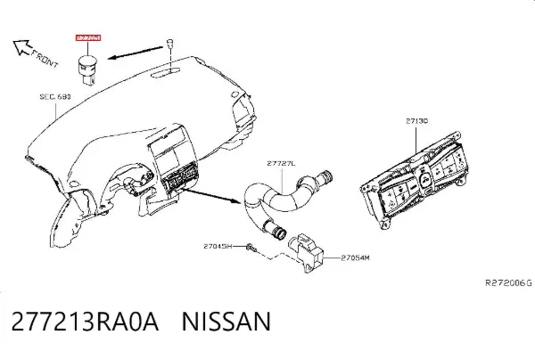 Датчик освітлення 277213RA0A Nissan/Infiniti