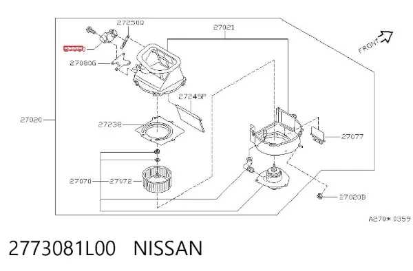  2773081L00 Nissan/Infiniti