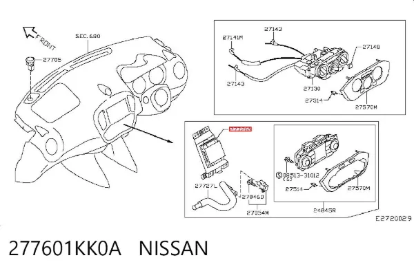 Блок управління кондиціонером Nissan JUKE JPN