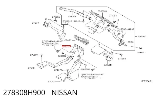  278308H900 Nissan/Infiniti