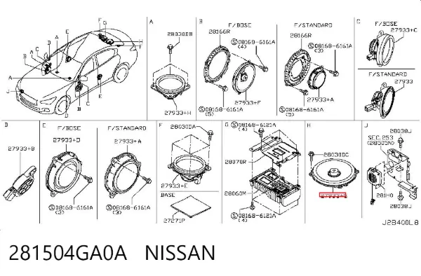  281504GA0A Nissan/Infiniti