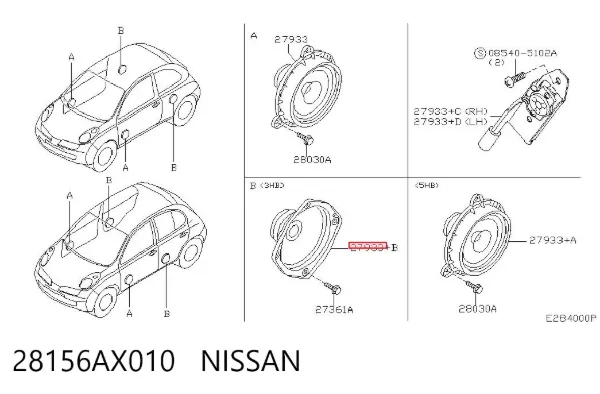  28156AX010 Nissan/Infiniti