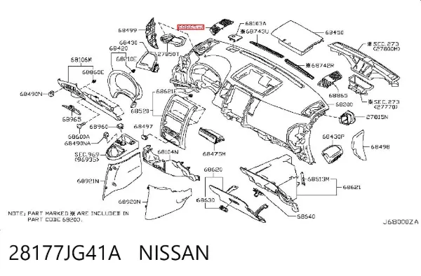  28177JG41A Nissan/Infiniti