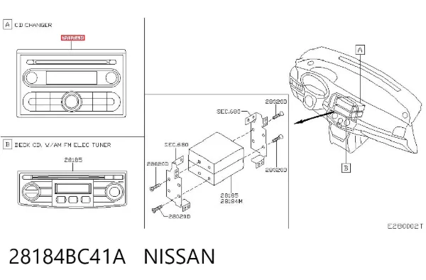 Магнітола Nissan Note E11