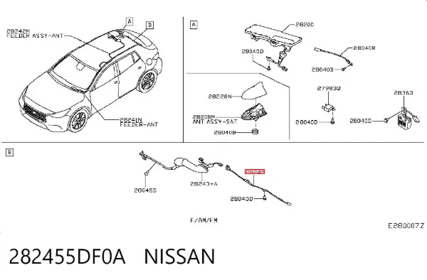  282455DF0A Nissan/Infiniti