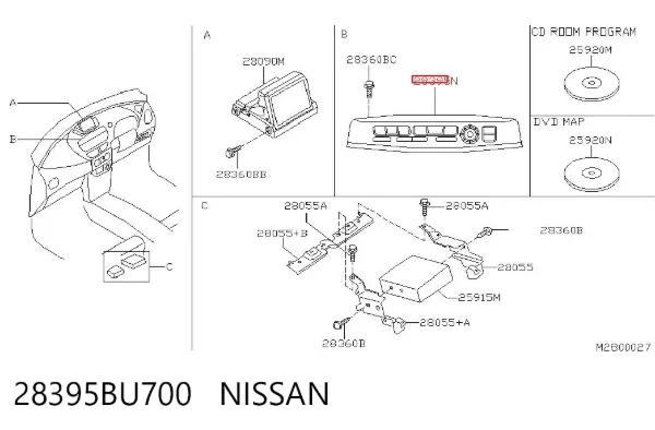  28395BU700 Nissan/Infiniti