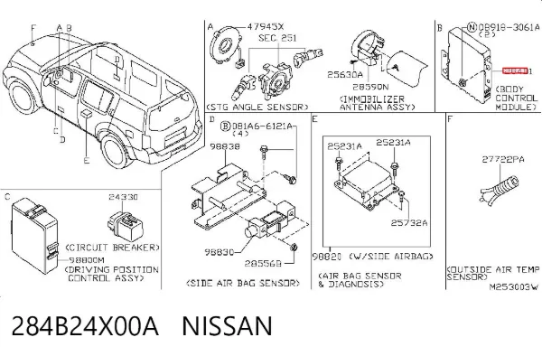 Блок комфорту Nissan Navara NP300 III
