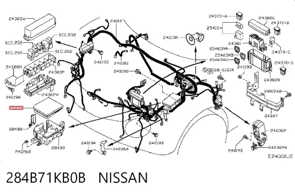  284B71KB0B Nissan/Infiniti