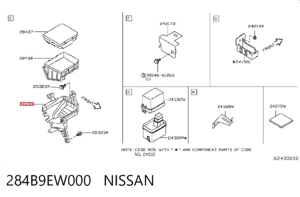  284B9EW000 Nissan/Infiniti