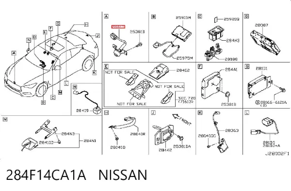  284F14CA1A Nissan/Infiniti