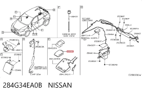  284G34EA0B Nissan/Infiniti