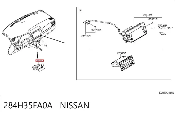  284H35FA0A Nissan/Infiniti