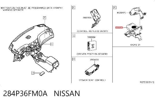  284P36FM0A Nissan/Infiniti