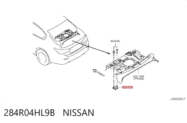  284R04HL9B Nissan/Infiniti