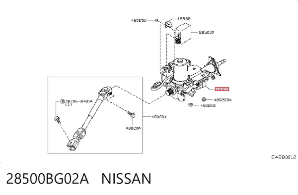 Рульова колонка Nissan Note E11