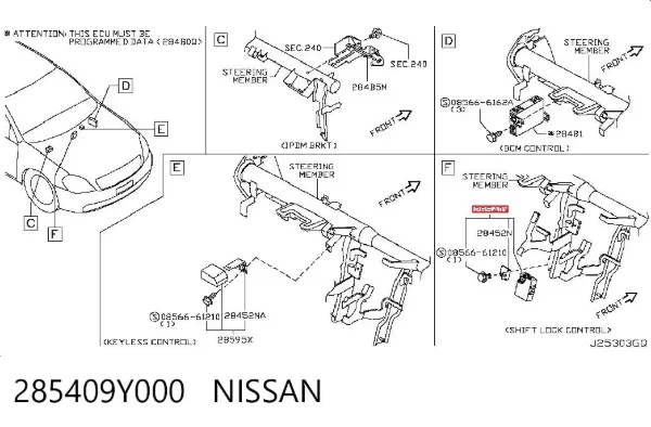  285409Y000 Nissan/Infiniti