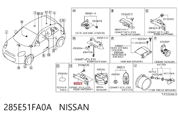  285E51FA0A Nissan/Infiniti