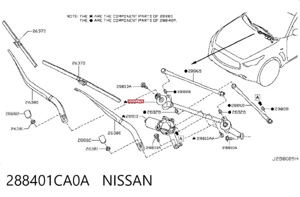 Трапеція двірників Infiniti FX S51