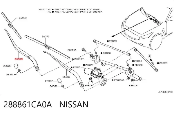  288861CA0A Nissan/Infiniti