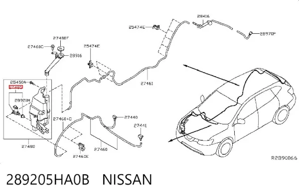  289205HA0B Nissan/Infiniti