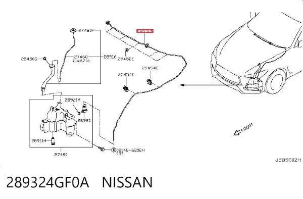  289324GF0A Nissan/Infiniti