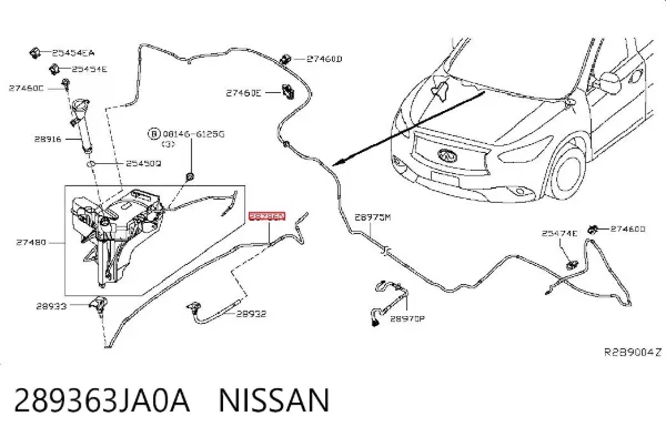  289363JA0A Nissan/Infiniti