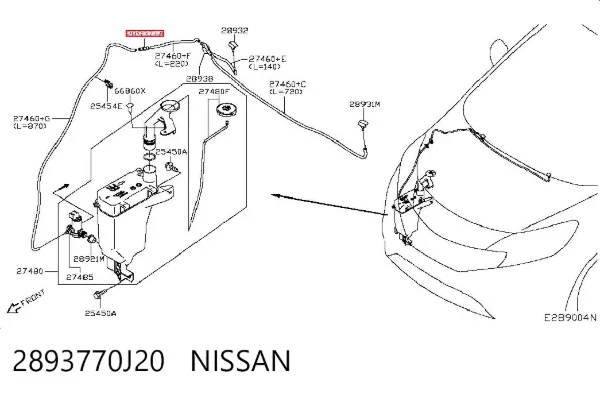  2893770J20 Nissan/Infiniti