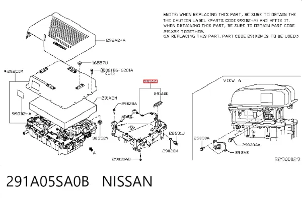 Інвертор струму 291A05SA0B Nissan/Infiniti
