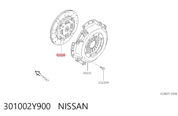 Диск зчеплення 301002Y900 Nissan/Infiniti