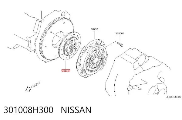 Зчеплення 301008H300 Nissan/Infiniti