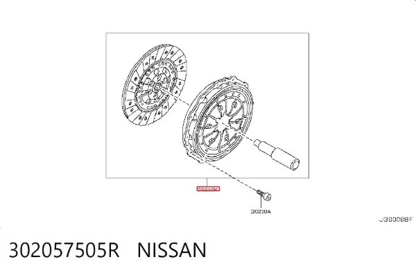 Зчеплення 302057505R Nissan/Infiniti