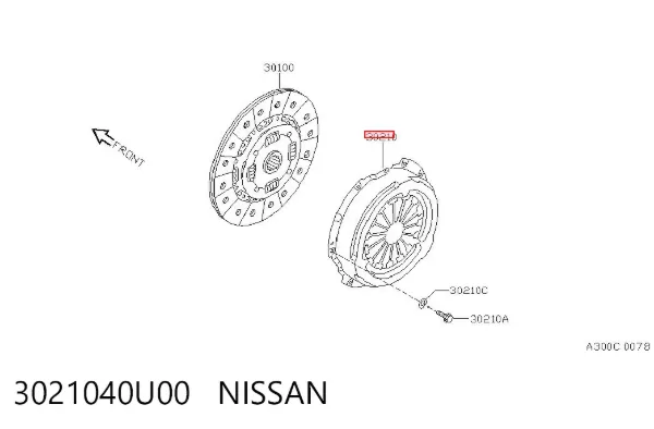 Корзина зчеплення 3021040U00 Nissan/Infiniti